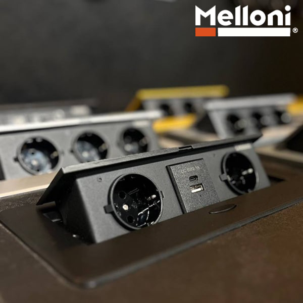 پریز توکار ملونی سری جدید 10090 مشکی