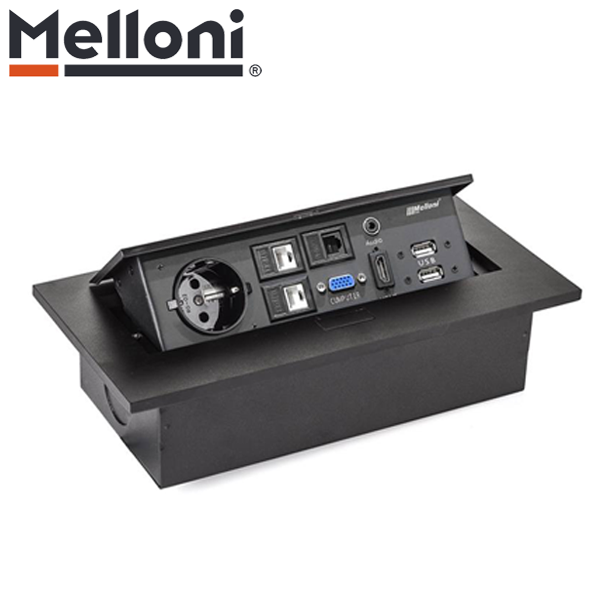 recessed-socket-10024-8 پریز توکار ملونی مدل 10024 melloni